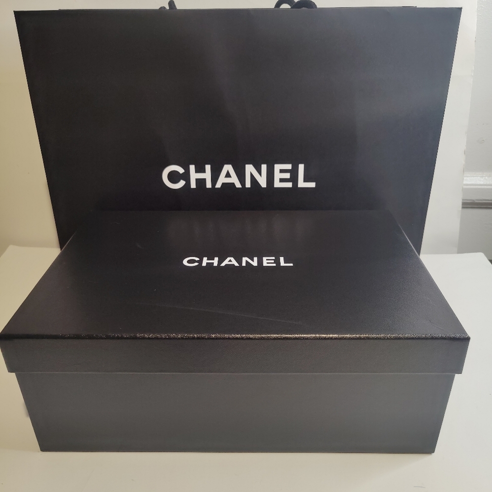 CHANEL Empty shoes Box and Shopping Bag